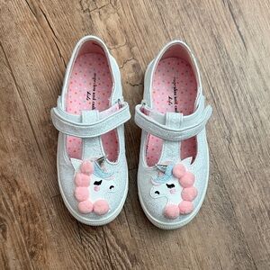 Unicorn Glitter Dress Shoes - Silver and Pink